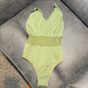 Charming woman’s ' Green One-Piece Bodysuit